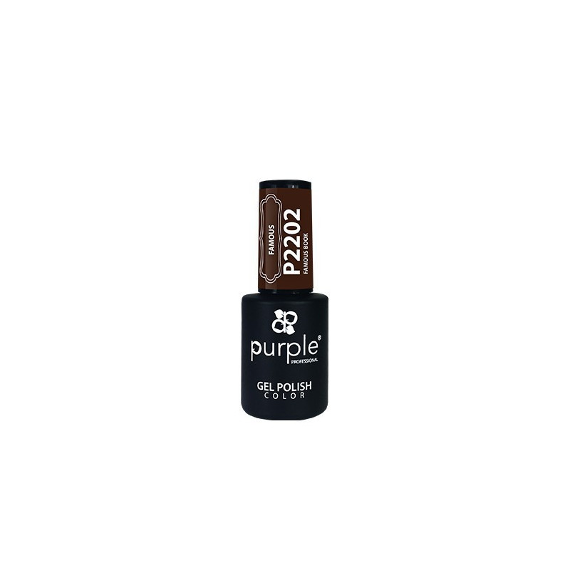 - PURPLE - Esmalte Permanente en Gel Famous Book P2202 10 ml