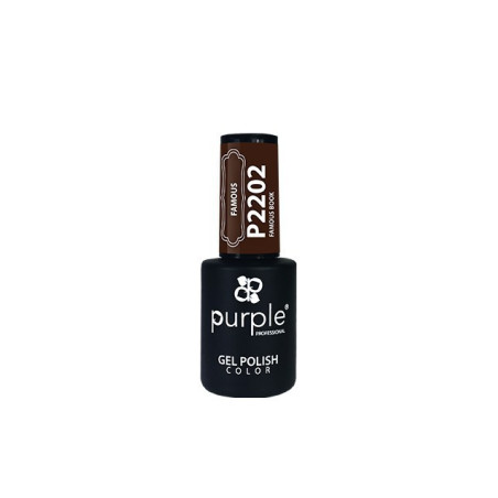 - PURPLE - Esmalte Permanente en Gel Famous Book P2202 10 ml