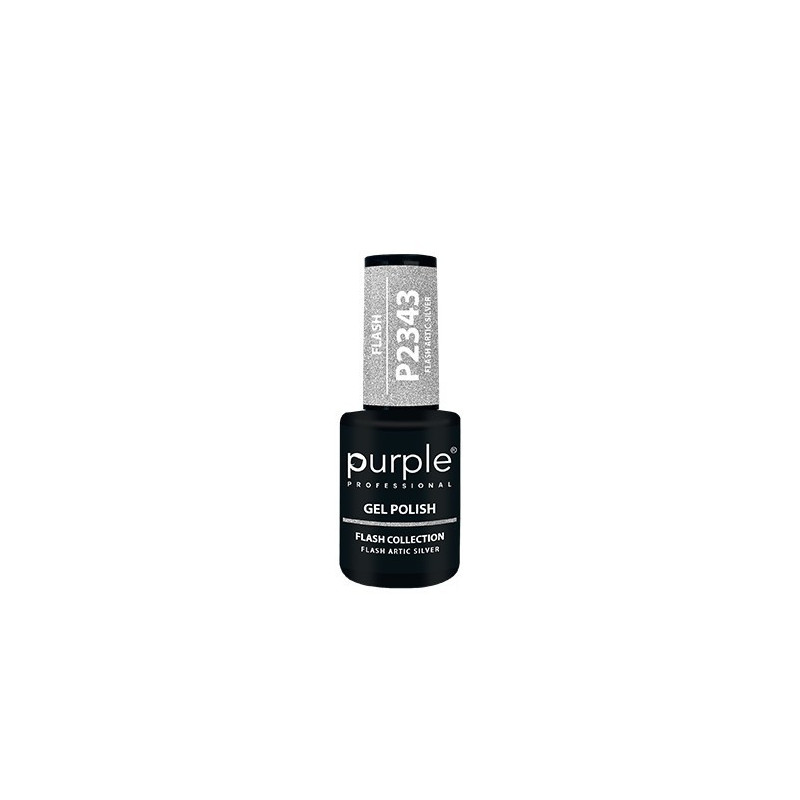 - PURPLE - Esmalte Permanente en Gel Flash Artic Silver P2343 10 ml