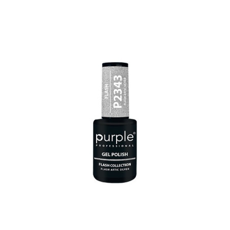 - PURPLE - Esmalte Permanente en Gel Flash Artic Silver P2343 10 ml