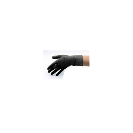 Guantes de Nitrilo NEGROS talla L 8 unidades
