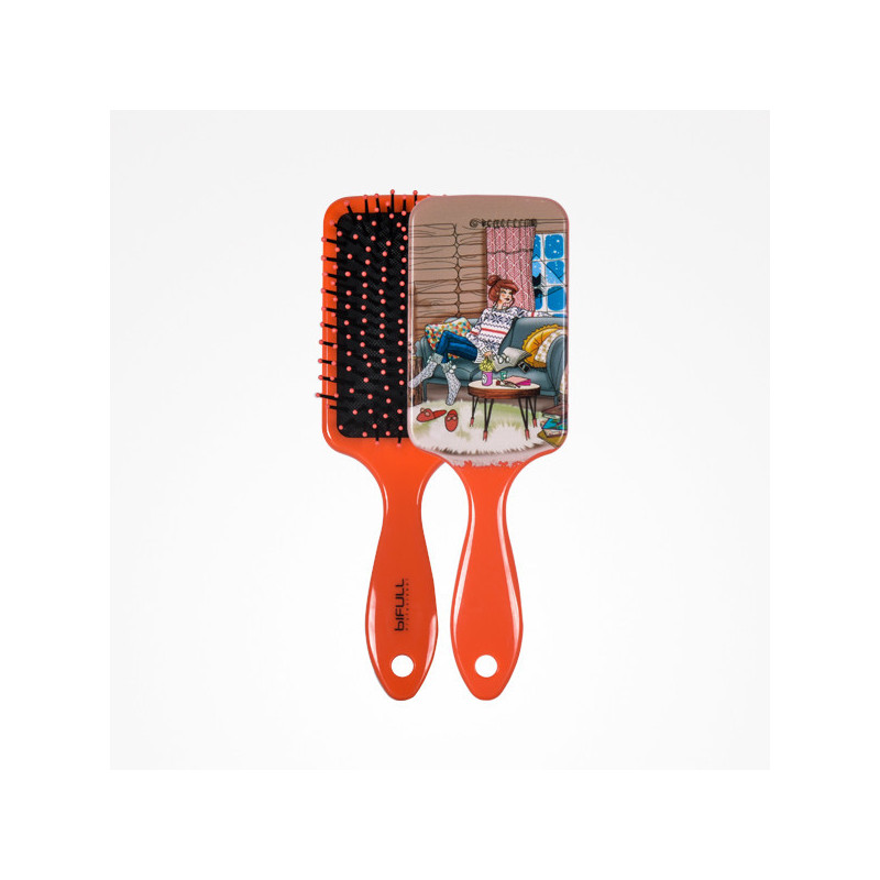- BIFULL - Cepillo Raqueta Top Beauty Orange