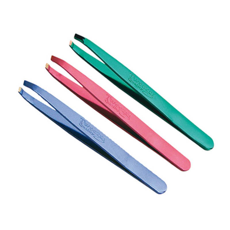 - EUROSTIL - Pinza depilar inoxidable colores metalizados