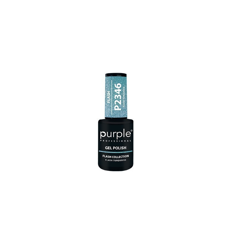 - PURPLE - Esmalte Permanente en Gel Flash Turquoise P2346 10 ml
