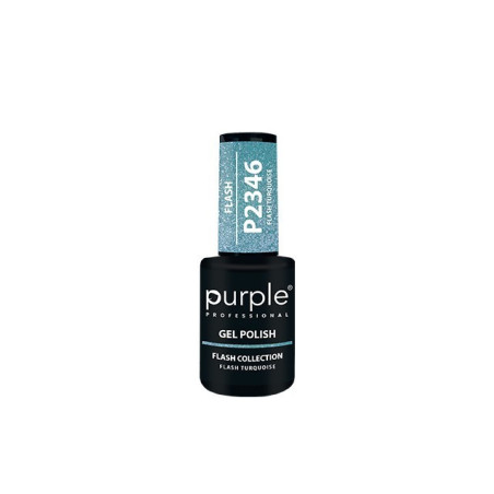 - PURPLE - Esmalte Permanente en Gel Flash Turquoise P2346 10 ml