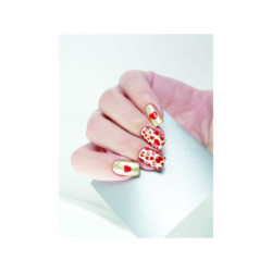 - POSTQUAM - Pegatinas Nail Art Vinil Silver Hearts