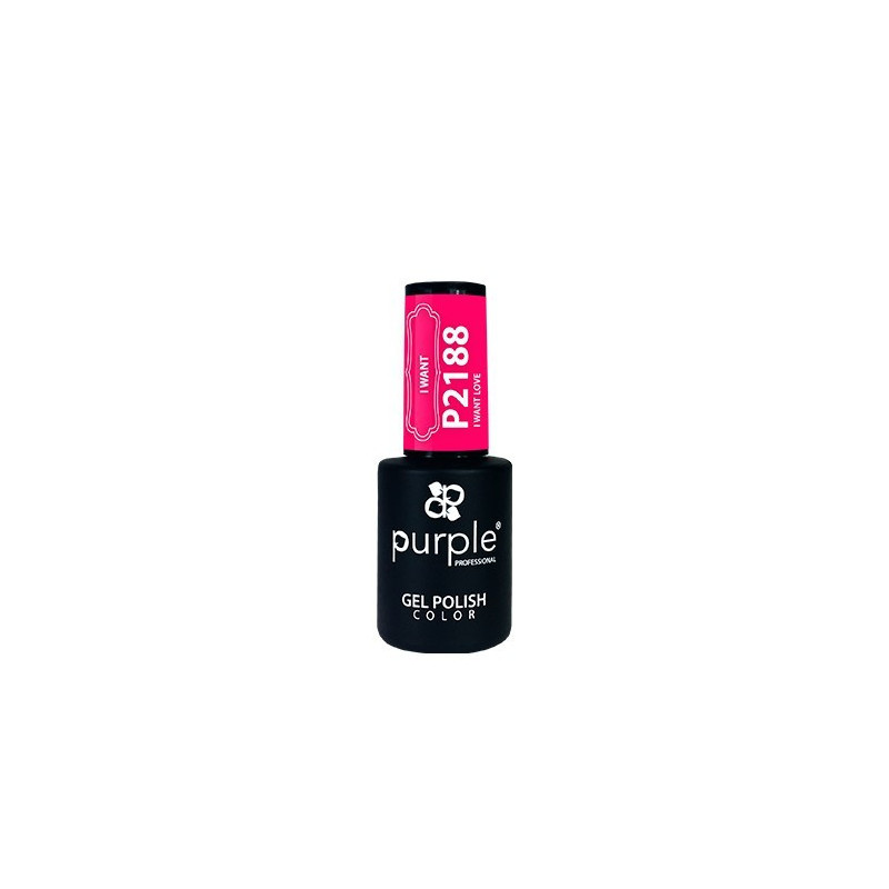 - PURPLE - Esmalte Permanente en Gel I Want Love P2188 10 ml