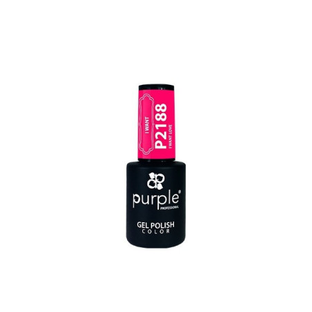 - PURPLE - Esmalte Permanente en Gel I Want Love P2188 10 ml
