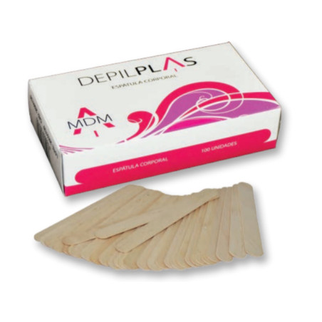 - MDM - Espátula CORPORAL de Madera (caja 100 unidades)