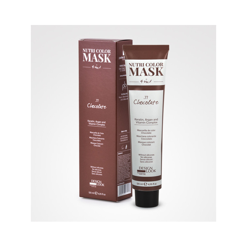 - DESIGN LOOK - Mascarilla de Color 4 en 1 CHOCOLATE .77 120 ml