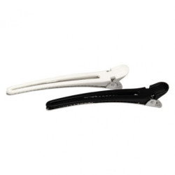 - BIFULL - Pinzas separadoras pato metal Blanco-Negro 12 unidades