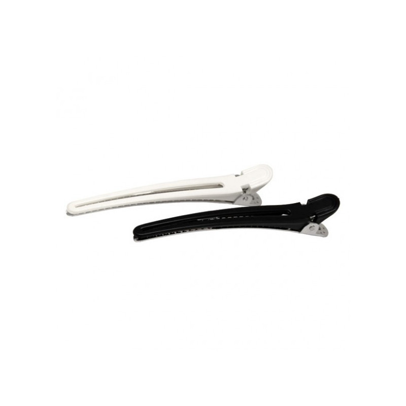 - BIFULL - Pinzas separadoras pato metal Blanco-Negro 12 unidades