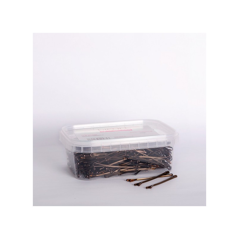 - BIFULL - Horquillas Clip planas BRONCE 51 mm 250 gramos