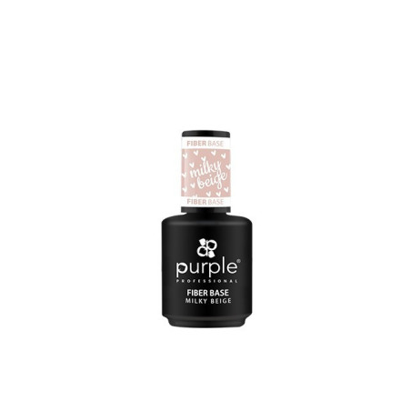 - PURPLE - Fiber Base MILKY BEIGE 15 ml