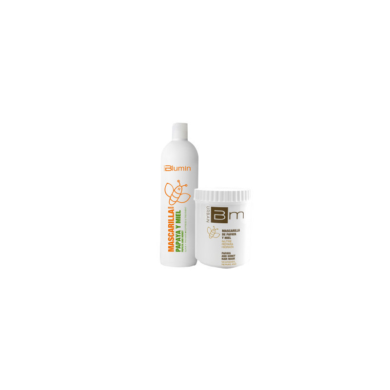 - TAHE - Pack Blumin Papaya y Miel (champú 1000 ml + mascarilla 700 ml)