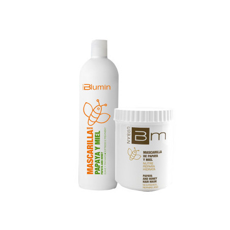 - TAHE - Pack Blumin Papaya y Miel (champú 1000 ml + mascarilla 700 ml)
