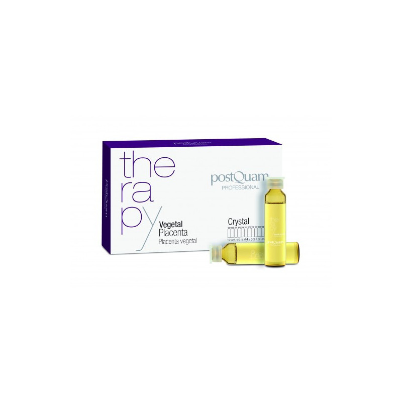 - POSTQUAM - Ampollas Caída Placenta Vegetal de cristal 12x9 ml