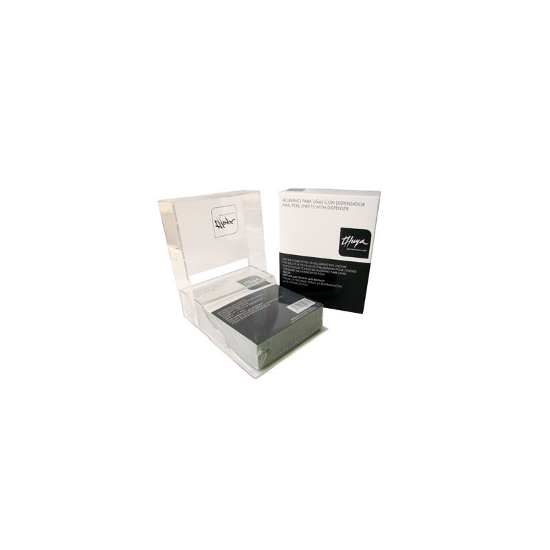 - THUYA - Aluminio para uñas con dispensador 400 unidades