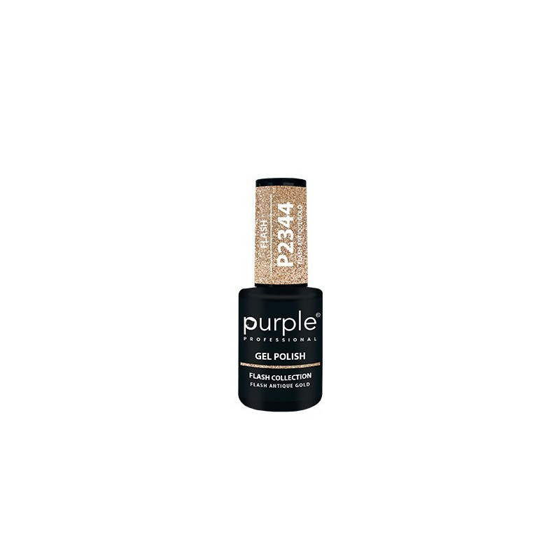 - PURPLE - Esmalte Permanente en Gel Flash Antique Gold P2344 10 ml