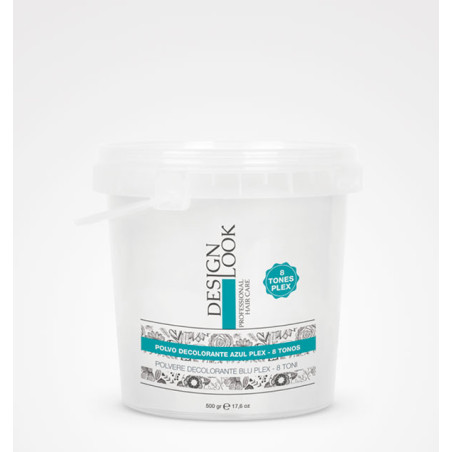 - DESIGN LOOK - Polvo Decolorante AZUL Plex 8 tonos 500 gramos
