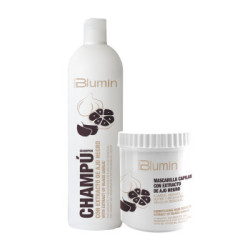 - TAHE - Pack Blumin Extracto de Ajo Negro (champú 1000 ml + mascarilla 700 ml)