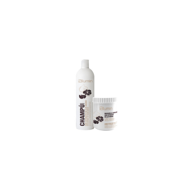 - TAHE - Pack Blumin Extracto de Ajo Negro (champú 1000 ml + mascarilla 700 ml)