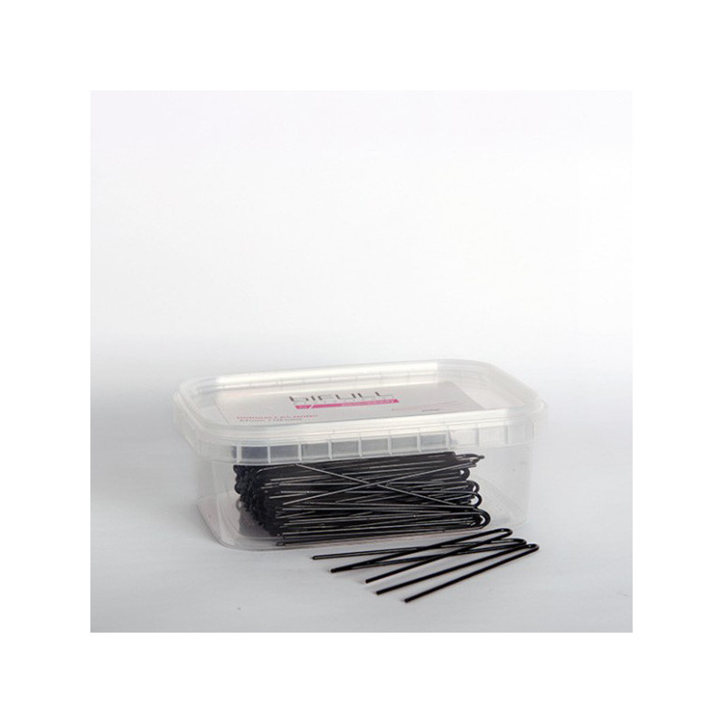 - BIFULL - Horquillas Moño NEGRAS 55 mm 250 gramos
