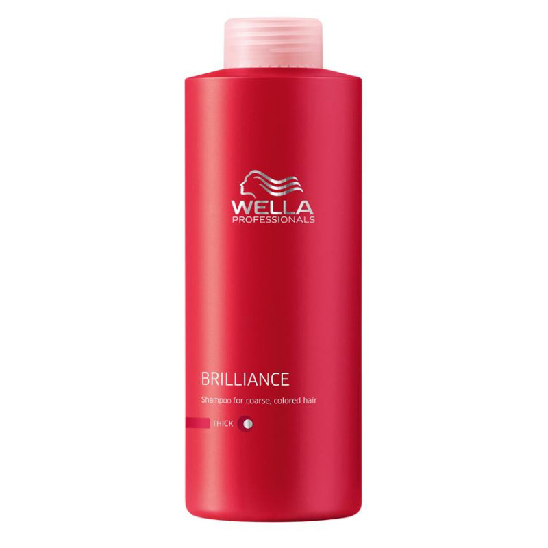 - WELLA - Champú Brilliance cabellos coloreados gruesos 1000 ml