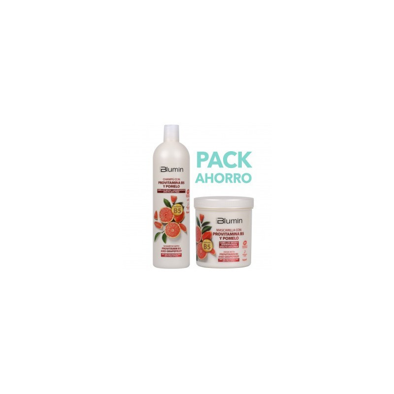 - TAHE - Pack Blumin Provitamina B5 y Pomelo (Champú 1000 ml + Mascarilla 700 ml)