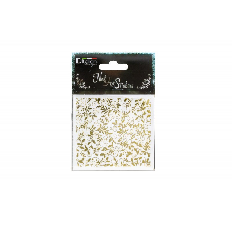 - POSTQUAM - Pegatinas Nail Art Stickers Gold Flowers