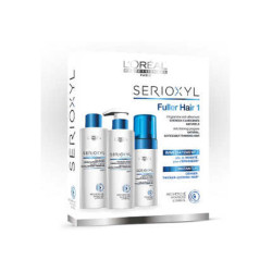 - L´OREAL - Pack SERIOXYL anticaída Cabellos Naturales (champú 250 ml + acondicionador 250 ml + tratamiento 125 ml)