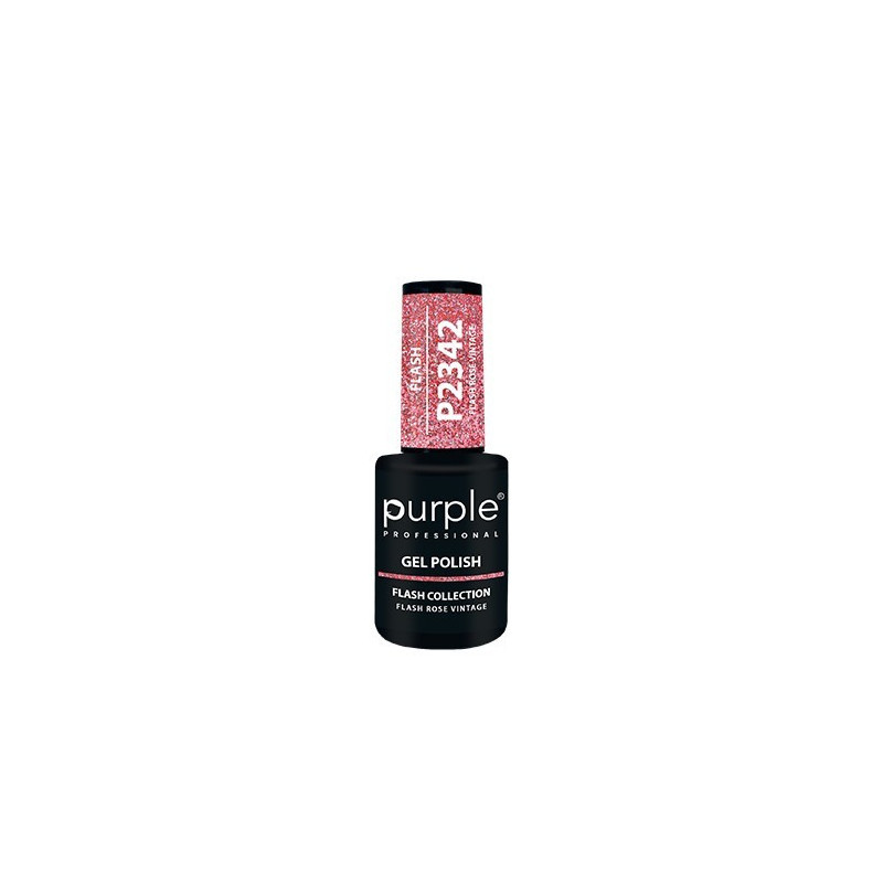 - PURPLE - Esmalte Permanente en Gel Flash Rose Vintage P2342 10 ml