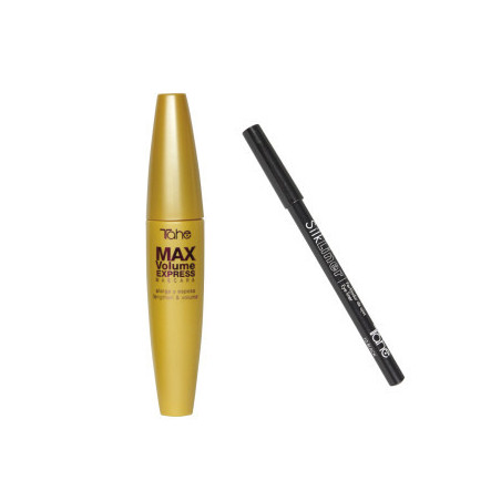 - TAHE - Máscara de pestañas MAX Volume Express + perfilador de ojos de regalo