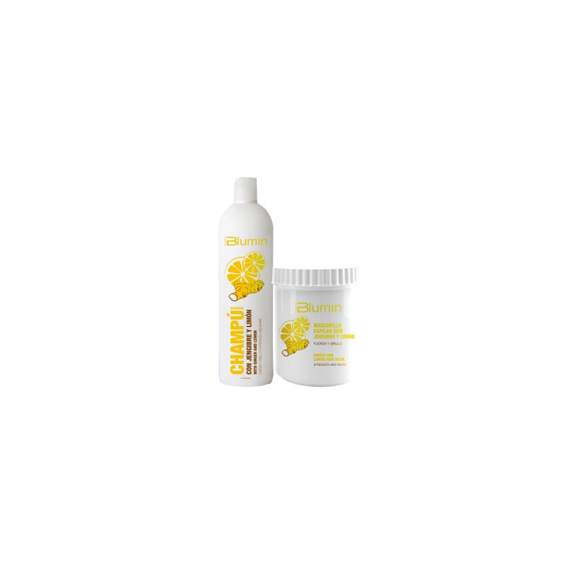 - TAHE - Pack Blumin Jengibre y Limón (champú 1000 ml + mascarilla 700 ml