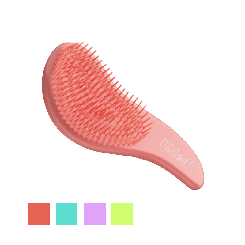 - EUROSTIL - Cepillo desenredar colores pequeño Detangler Brush
