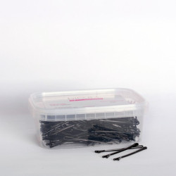 - BIFULL - Horquillas Clip planas NEGRAS 51 mm 250 gramos