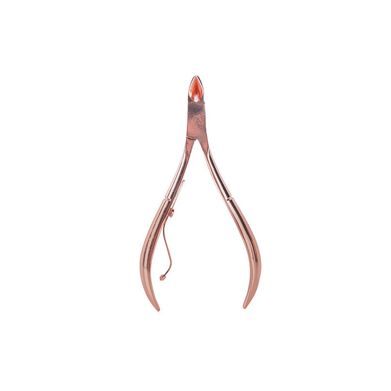 - BIFULL - Alicate Uñas Curvado Punta Fina 10.4 cm pico 15 mm PINK BRONZE