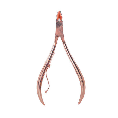 - BIFULL - Alicate Uñas Curvado Punta Fina 10.4 cm pico 15 mm PINK BRONZE