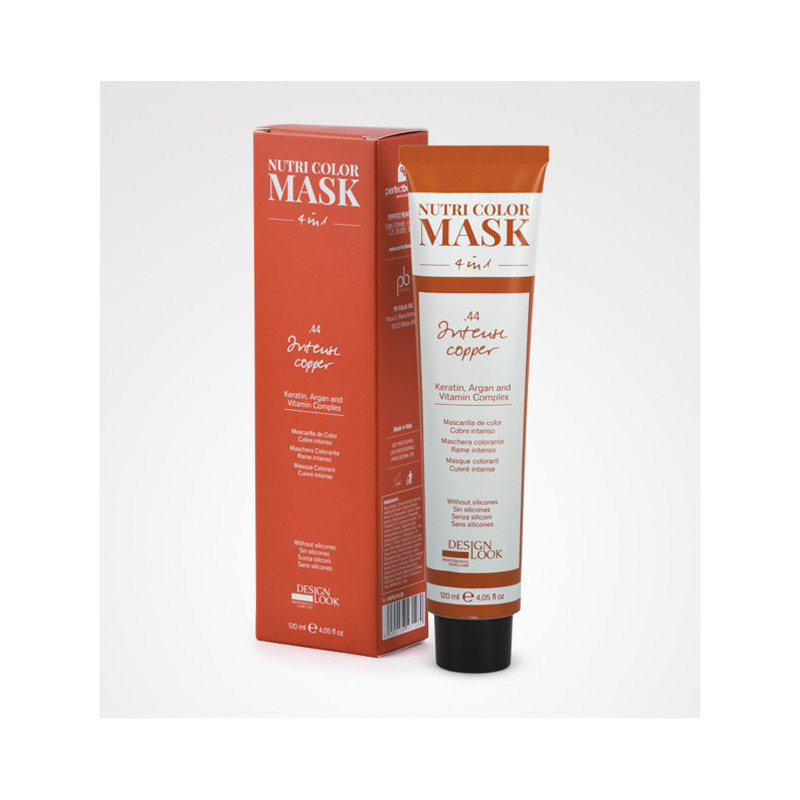 - DESIGN LOOK - Mascarilla de Color 4 en 1 ROJO INTENSO .66 120 ml