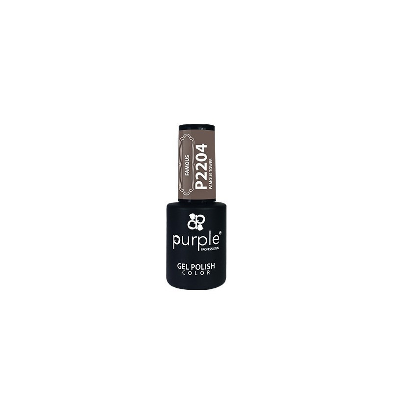 - PURPLE - Esmalte Permanente en Gel Famous Tower P2204 10 ml