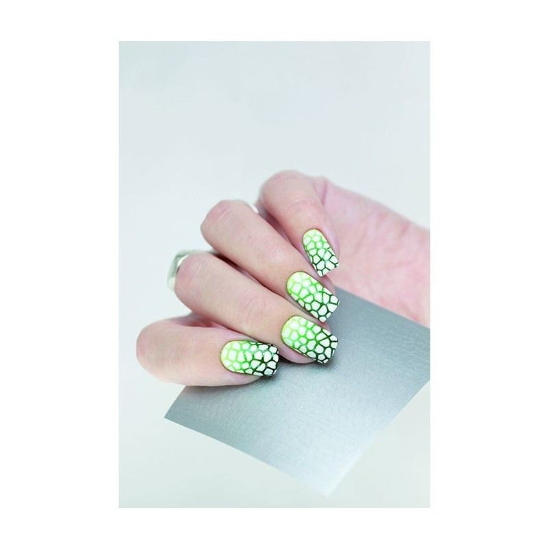 - POSTQUAM - Pegatinas Nail Art Vinil Silver Girafee